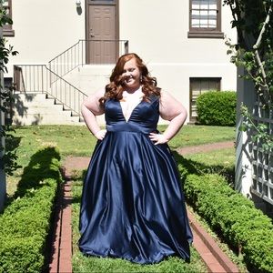 Navy Blue Prom Dress